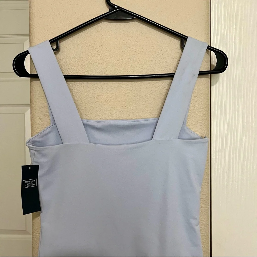 A&F Light Blue Square Neck Bodysuit - Picture 6 of 10